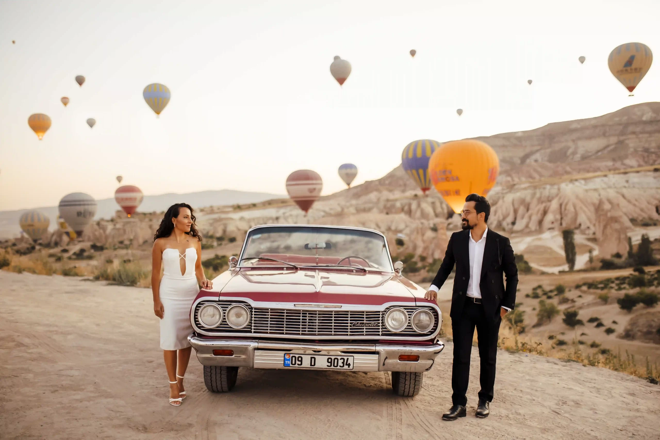 Cappadocia Proposal with Classic Car