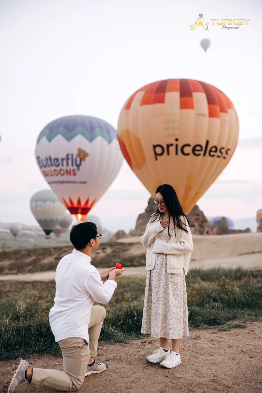 Professional Cappadocia proposal photography session in Turkey